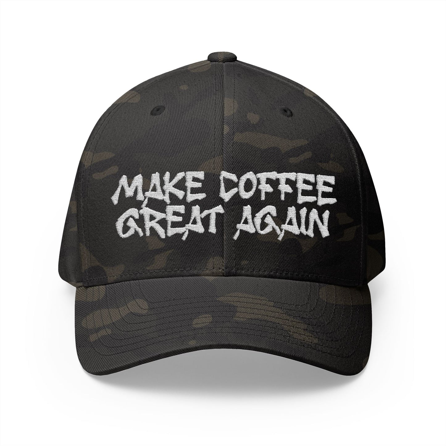 DAB "Make Coffee Great Again" Embroidered Cap | Structured Closed-Back Hat