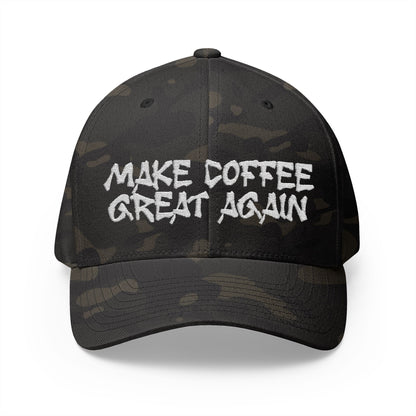 DAB "Make Coffee Great Again" Embroidered Cap | Structured Closed-Back Hat