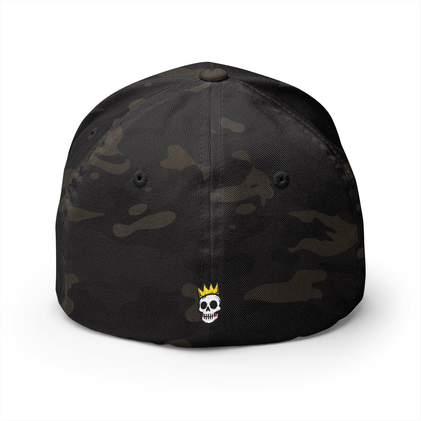 DAB "DARK ARTS" Text w/ small Crowned Skull Embroidered Cap | Structured Closed-Back Hat