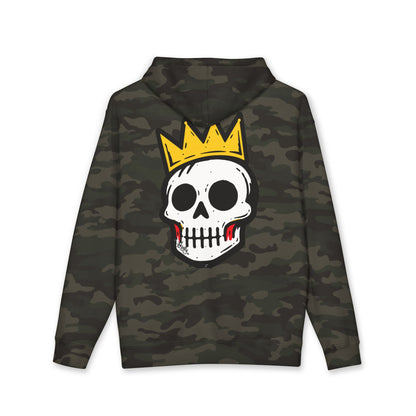 Skully Script Logo Hoodie | Crowned Skull Graphic Hoodie