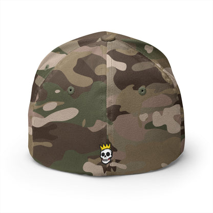 DAB "DARK ARTS" Text w/ small Crowned Skull Embroidered Cap | Structured Closed-Back Hat
