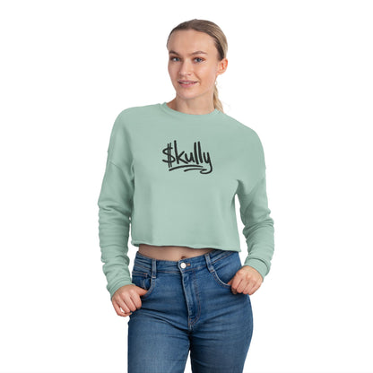 DAB Skully Graphic Cropped Sweatshirt | skull crown streetwear