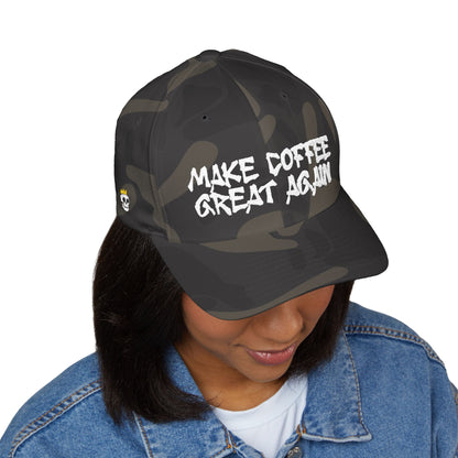 DAB "Make Coffee Great Again" Embroidered Cap | Structured Closed-Back Hat