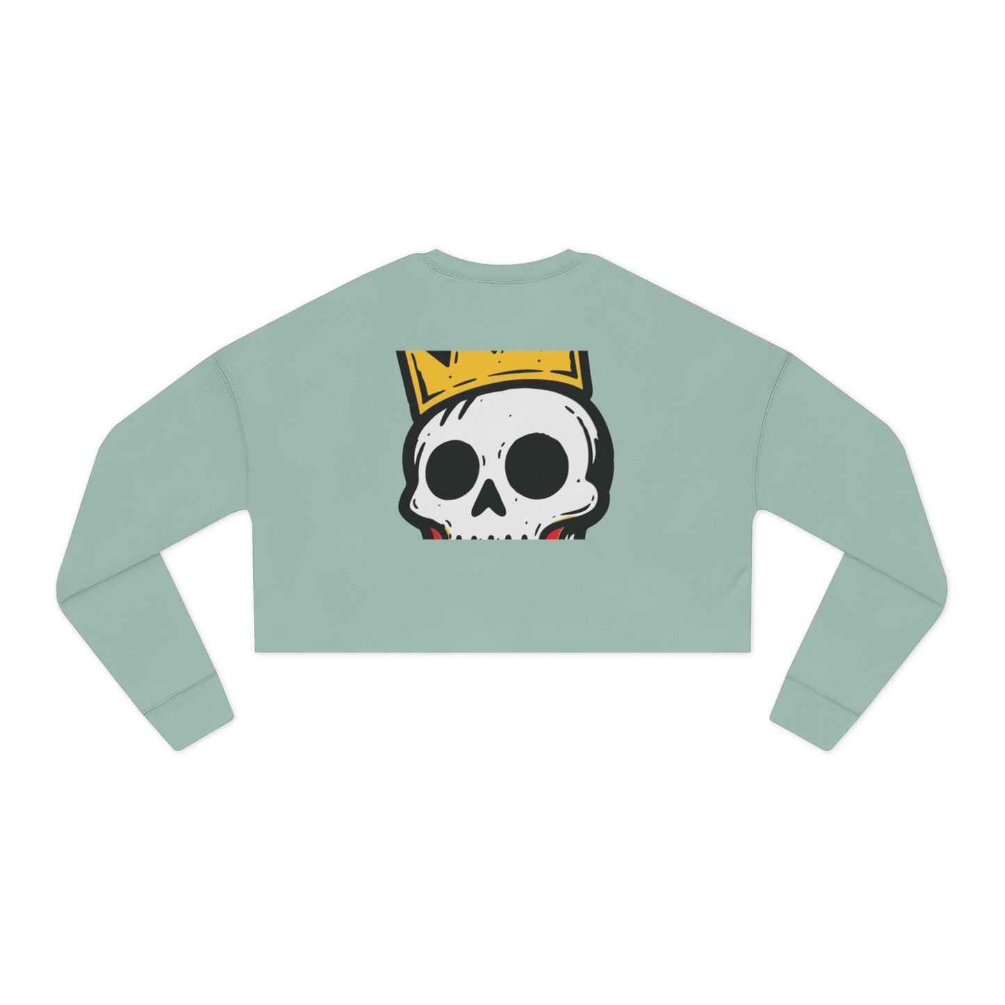 DAB Skully Graphic Cropped Sweatshirt | skull crown streetwear