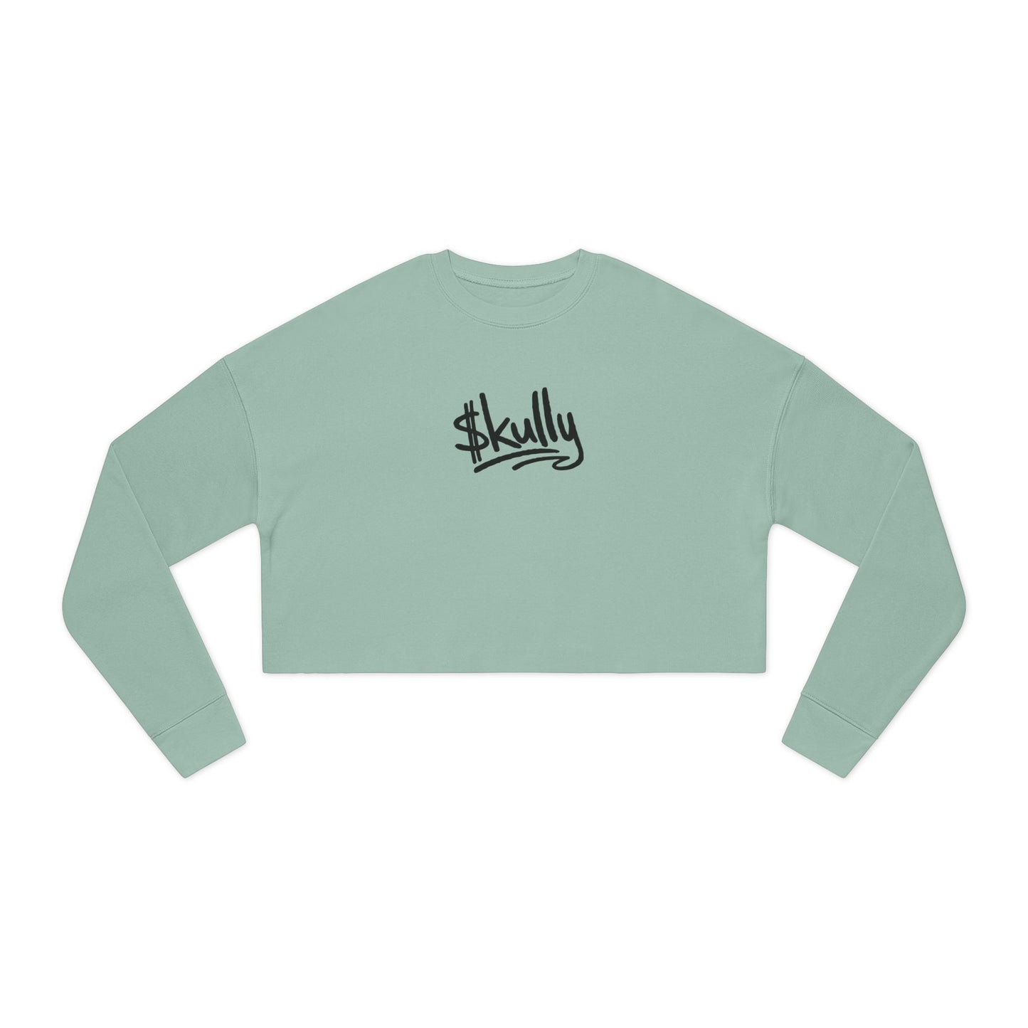 DAB Skully Graphic Cropped Sweatshirt | skull crown streetwear