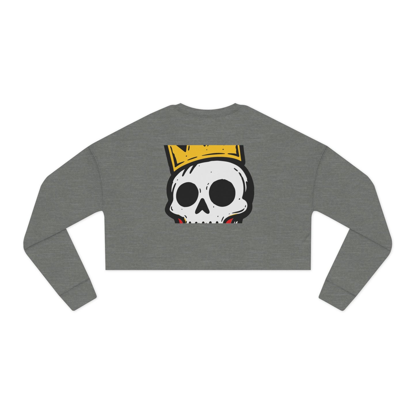 DAB Skully Graphic Cropped Sweatshirt | skull crown streetwear