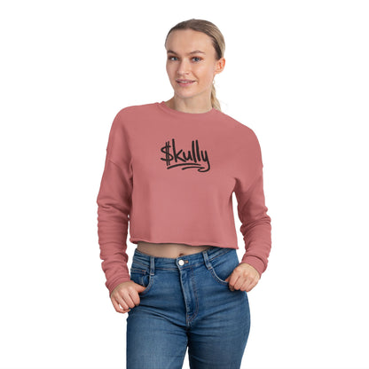DAB Skully Graphic Cropped Sweatshirt | skull crown streetwear