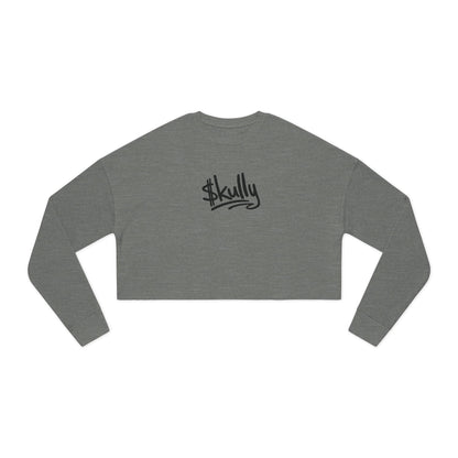 DAB Skully Graphic Cropped Sweatshirt | skull crown streetwear