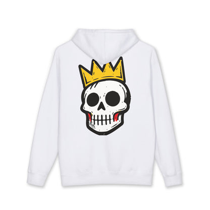 Skully Script Logo Hoodie | Crowned Skull Graphic Hoodie
