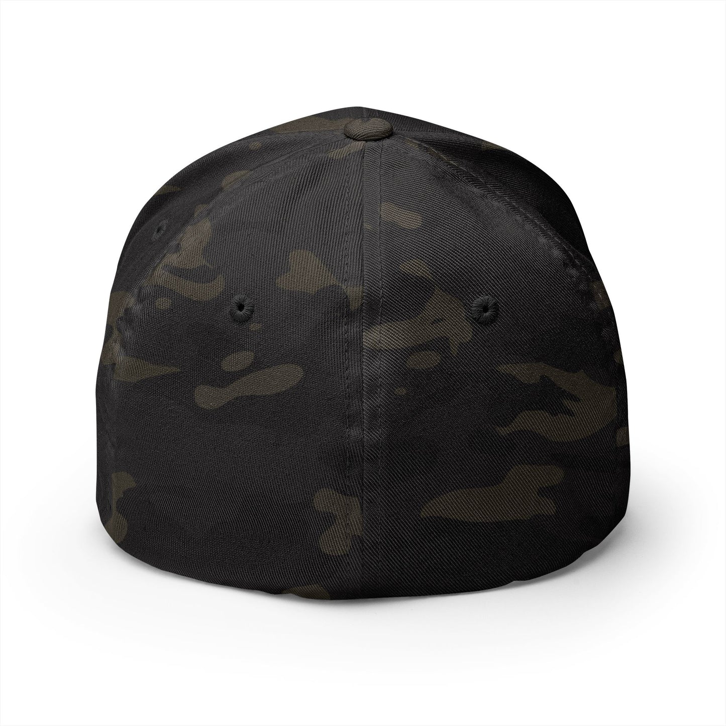 Crowned Skull Embroidered Cap | Structured Closed-Back Hat
