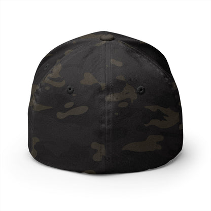 Crowned Skull Embroidered Cap | Structured Closed-Back Hat