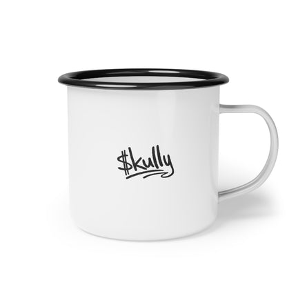 Skull with Crown Enamel Camp Cup | Retro Punk Skull Mug
